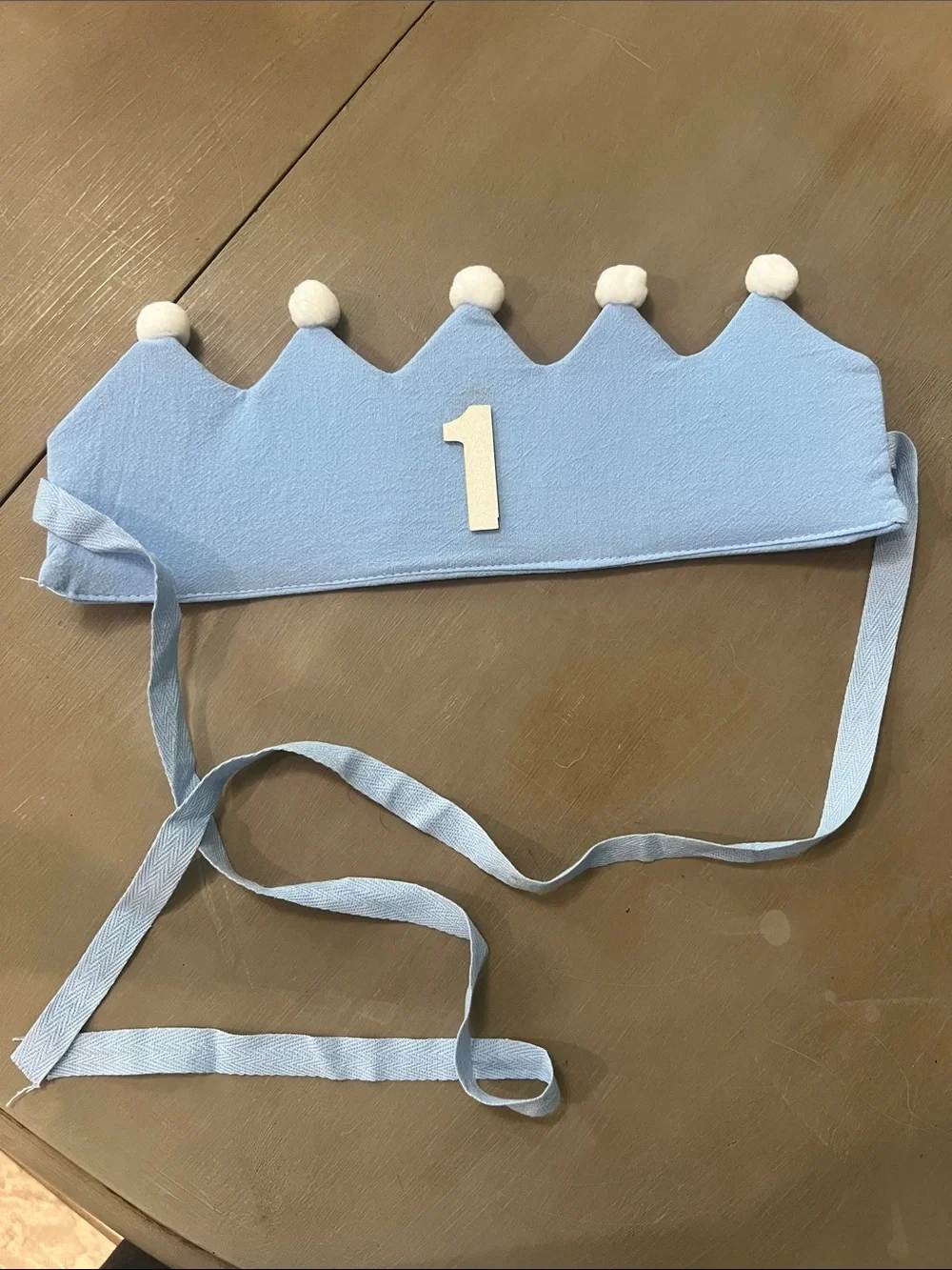 Blue Kids Birthday Crown Hat - 1st Birthday